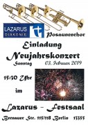 Der Lazarusposaunenchor lädt zum Neujahrskonzert ein