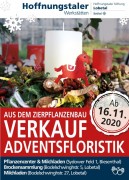 Verkauf von Adventsfloristik