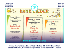 Herzliche Einladung zu DANK-LiEDER