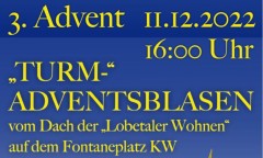 "Turm-" Adventsblasen mit dem Posaunenchor Königs Wusterhausen