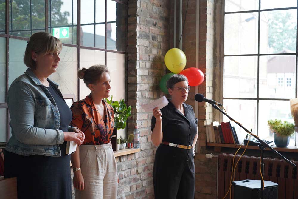 v.l.n.r Dorothea Weber, Lena Fredebold und Juliane Ahrens